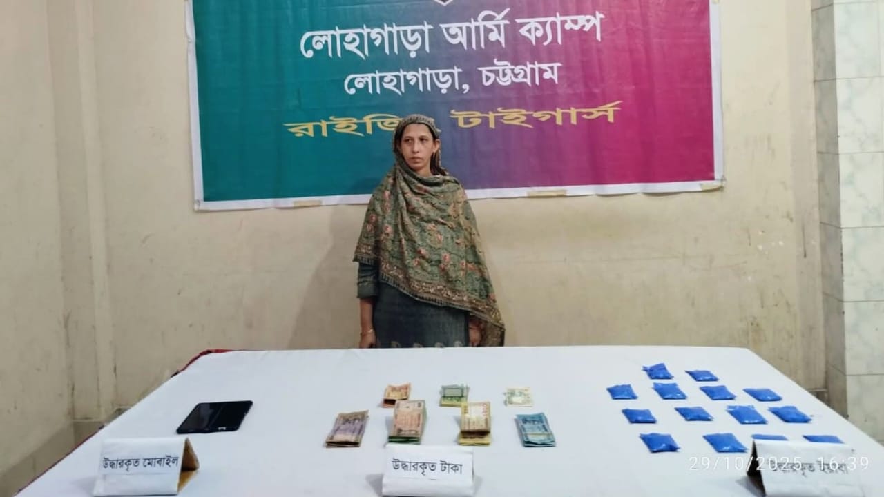 লোহাগাড়ায় ইয়াবা ও নগদ অর্থসহ সেনাবাহিনীর হাতে এক নারী আটক – দৈনিক আজাদী লোহাগাড়ায় ইয়াবা ও নগদ অর্থসহ সেনাবাহিনীর হাতে এক নারী আটক – দৈনিক আজাদী
