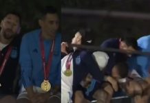 দুর্ঘটনা থেকে বাঁচলেন মেসি-ডি মারিয়ারা