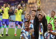 বিশ্বকাপ জিতেও ফিফা র্যাংকিংয়ে ব্রাজিলের পেছনে আর্জেন্টিনা