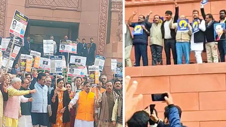 ভারতের পার্লামেন্টে এমপি’দের হাতাহাতি, আহত ২ ভারতের পার্লামেন্টে এমপি’দের হাতাহাতি, আহত ২