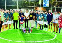 চট্টগ্রামে মাদক বিরোধী প্রীতি ফুটবল ম্যাচ