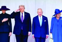 ব্রিটেনে ট্রাম্প, রাজকীয় আতিথেয়তা