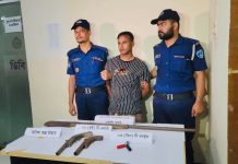 প্রধান আসামি আবু ছৈয়দ অস্ত্রসহ আটক