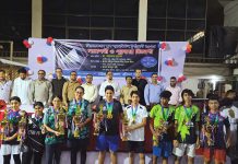 সিজেকেএস স্কুল ব্যাডমিন্টন টুর্নামেন্ট সম্পন্ন