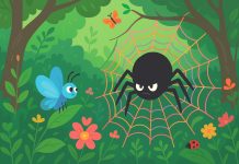 ছোট্ট ফড়িং আর বোকা মাকড়সা