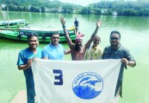 কাপ্তাইয়ে ১০ কিলোমিটারের কর্ণফুলী সাঁতার প্রতিযোগিতা