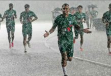 হংকং ম্যাচের প্রস্তুতির শুরুতে বৃষ্টির বাগড়া