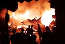 বান্দরবানের থানচিতে বাজারে আগুন, পুড়ল ১১ দোকান