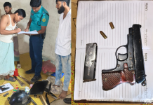 বিদেশি পিস্তলসহ সাজ্জাদ হত্যার দুই শীর্ষ আসামি গ্রেপ্তার