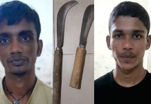 হাটহাজারীতে মাদ্রাসা মাঠ থেকে ধারালো অস্ত্রসহ আটক ২