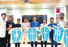 মঞ্জুর আলম মঞ্জু স্মৃতি সংসদ ফুটবল দলের জার্সি উন্মোচন
