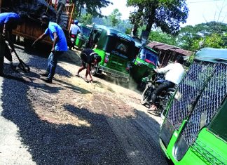 কাপ্তাই সড়কের রাঙ্গুনিয়া অংশে জরুরি সংস্কার শুরু