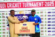 নিরব স্মৃতি ক্রিকেটের সুপার ফোরে সানরাইজ একাডেমি