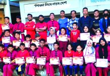 শাওলিন কুংফু এন্ড উশু একাডেমির বেল্ট ও সনদ প্রদান সম্পন্ন