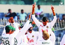 জয় থেকে ৪ উইকেট দূরে দাঁড়িয়ে বাংলাদেশ