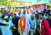 বান্দরবানে বিএনপি ধানের শীষ প্রার্থী সাচিংপ্রু জেরীর নির্বাচনী পথসভা