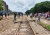 পাহাড়তলীতে রেললাইন দুই ঘণ্টা অবরোধ