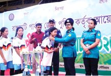 রাঙামাটিতে জেলা পুলিশের মিনি ম্যারাথন ও হ্যান্ডবল