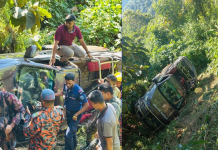 সাজেকে নিয়ন্ত্রণ হারিয়ে বিজিবির গাড়ি পাহাড়ি খাদে