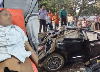 এলিভেটেড এক্সপ্রেসওয়ে থেকে কার ছিটকে পড়ে কৃষকদল নেতার মৃত্যু