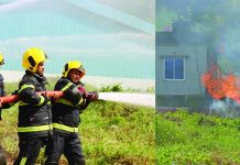 শাহ আমানত আন্তর্জাতিক বিমানবন্দরে অগ্নিনির্বাপণ মহড়া