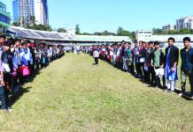 উৎসবমুখর পরিবেশে অনূর্ধ্ব-১৫ ফুটবলারদের বাছাই কার্যক্রম শুরু