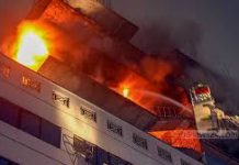 গুলিস্তানে দেড় ঘণ্টা পর নিয়ন্ত্রণে মার্কেটের আগুন