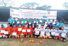 খাগড়াছড়িতে সেপাক টাকরো টুর্নামেন্টের পুরস্কার বিতরণ