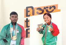 বাংলাদেশের চৈতী-শহিদুল্লাহর স্বর্ণপদক অর্জন