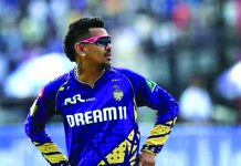 ৬শ উইকেটের ক্লাবে সুনীল নারাইন