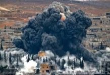 সিরিয়ায় আইএসের ঘাঁটি লক্ষ্য করে যুক্তরাষ্ট্রের ব্যাপক হামলা