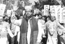 বরকলে মোমবাতি প্রতীকের সমর্থনে গণসংযোগ ও পথসভা