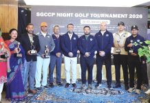 এসজিসিসিপি নাইট গল্ফ টুর্নামেন্টের সমাপনী