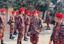 হাটহাজারী ফায়ার সার্ভিস ও সিভিল ডিফেন্স স্টেশন পরিদর্শনে উপ-পরিচালক