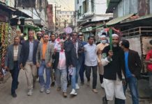 পাঠানটুলী ওয়ার্ডে জাপার লাঙ্গল প্রতীকের গণসংযোগ