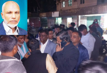 এবার এরশাদ উল্লাহর বক্তব্য চলাকালীন ককটেল বিস্ফোরণ