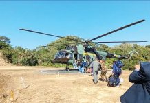 রাঙামাটির ২০টি দুর্গম ভোটকেন্দ্রে হেলিকপ্টারে সরঞ্জাম পাঠানো শুরু