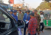 ফটিকছড়িতে নির্বাচনী আচরণবিধি লঙ্ঘন, বিভিন্ন যানবাহনকে জরিমানা