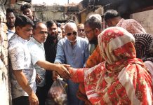 চান্দগাঁওয়ে আগুনে ক্ষতিগ্রস্ত ৪ পরিবারকে সহায়তা