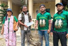 খাগড়াছড়িতে আহত ঈগল উদ্ধার, চিকিৎসা শেষে বন বিভাগের কাছে হস্তান্তর