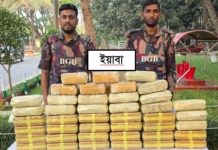 টেকনাফ সীমান্তে প্রায় ১২ কোটি ৬০ লাখ টাকার মাদক জব্দ