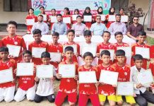 জেলা ক্রীড়া অফিসের এ্যাথলেটিক্স প্রশিক্ষণের সমাপনী ও সনদ বিতরণ