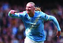 হলান্ডের হ্যাটট্রিকে লিভারপুলকে উড়িয়ে সেমি-ফাইনালে ম্যানসিটি