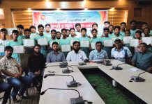 জেলা ক্রীড়া অফিসের মাসব্যাপী ফুটবল প্রশিক্ষণের সমাপনী