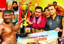 বাঘা শরীফ হ্যাটট্রিক চ্যাম্পিয়ন