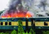 সদরঘাট এসআরবি স্টেশনে আগুনে পুড়ল ট্রেনের পরিত্যক্ত ৩ বগি