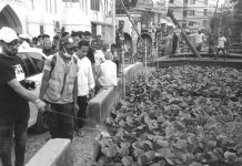 বাকলিয়ায় খালে বিষ প্রয়োগে কচুরিপানা ও মশা নিধন কর্মসূচি