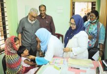 মমতা স্বাস্থ্য কর্মসূচির হাম-রুবেলার টিকাদান কর্মসূচি