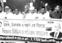 মোহরা ৫নং ওয়ার্ড বিএনপির বিক্ষোভ মিছিল ও প্রতিবাদ সভা