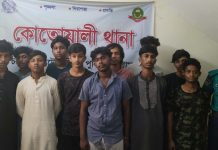 কোতোয়ালীতে ডেঞ্জার গ্রুপের ১১ জন গ্রেপ্তার, দেশীয় অস্ত্র উদ্ধার